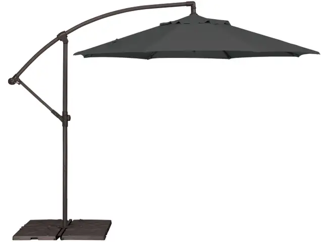 FIRE SALE -Black 9 foot Cantilever Patio Umbrella Parasol Jardin - Photo 2