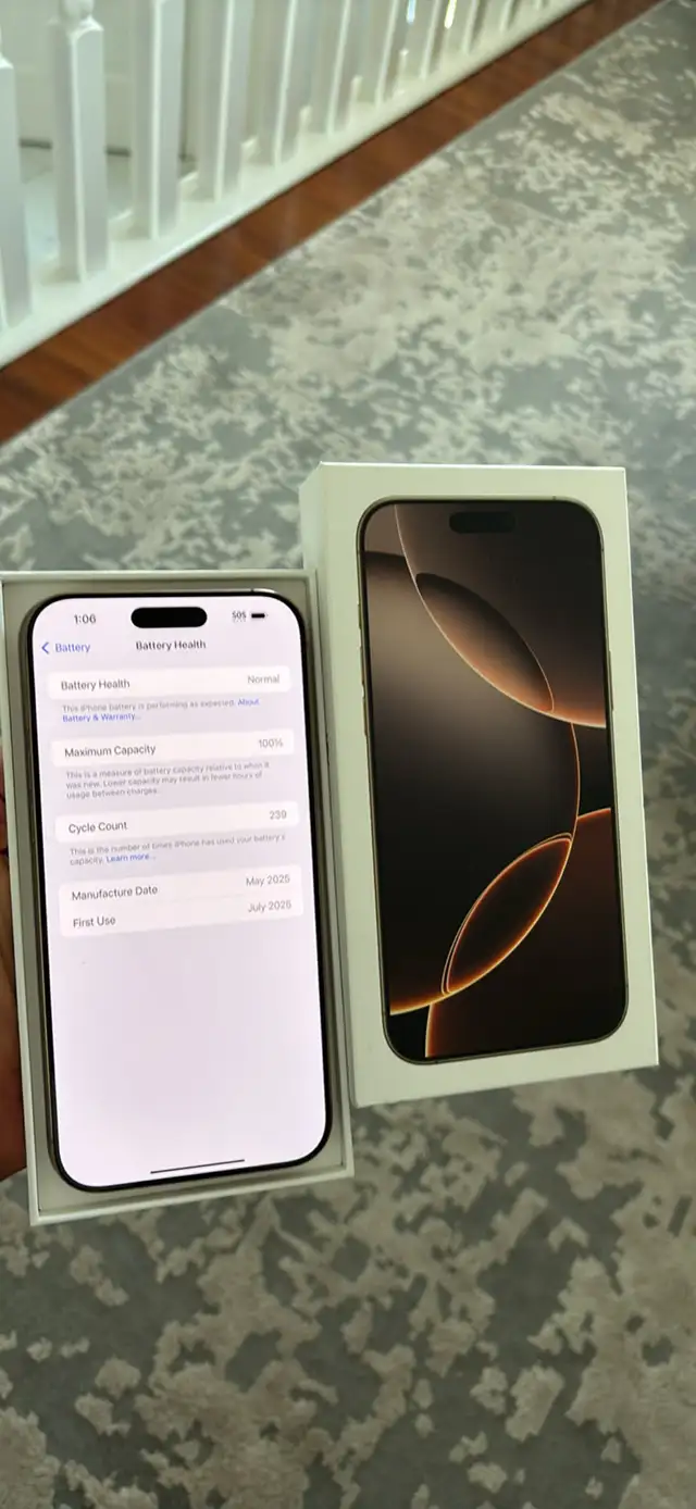 iPhone 16 Pro Max 256GB - Unlocked    Warranty - 100% Battery - Photo 2