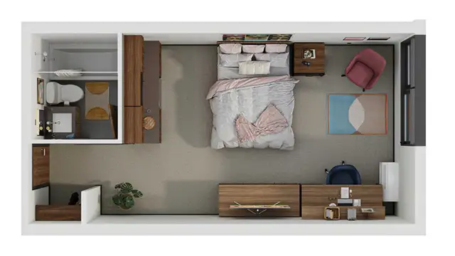 Modern student studio for rent - Photo 5