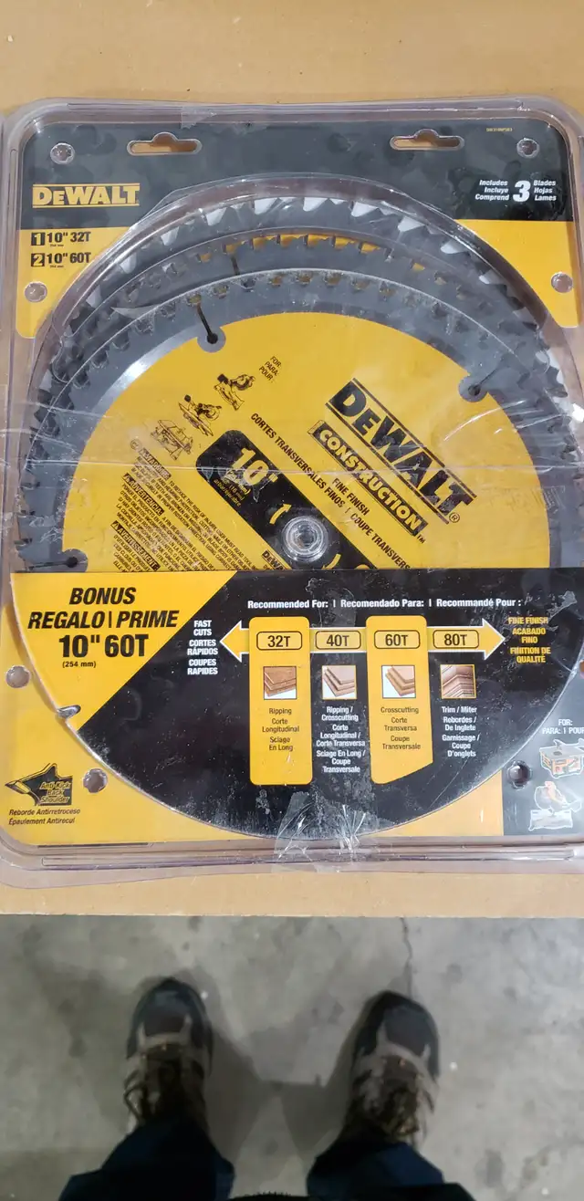 Dewalt 10 inch saw blades