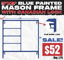 NEW 5'x5' Scaffolding Frame on Sale!