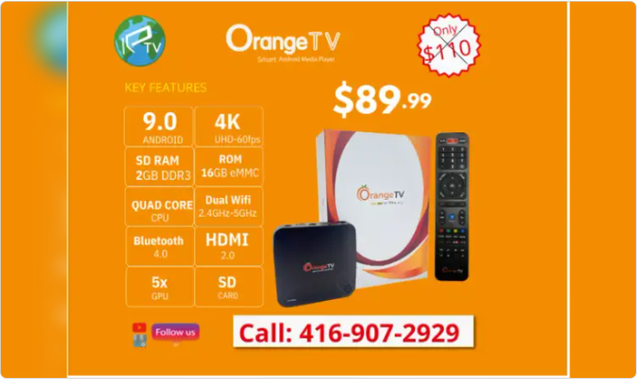 Orange Box  Streaming Device – Fast & Easy Setup
