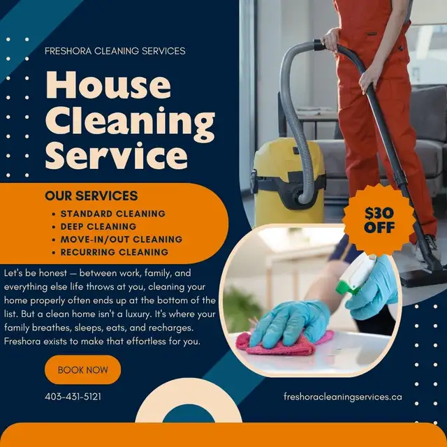 Professional Standard Home Cleaning — Calgary | From $120