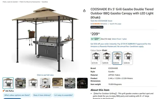 Brand New BBQ Grill Gazebo Shelter For Sale - Photo 10