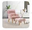 Soft Chair with Ottoman and Pocket