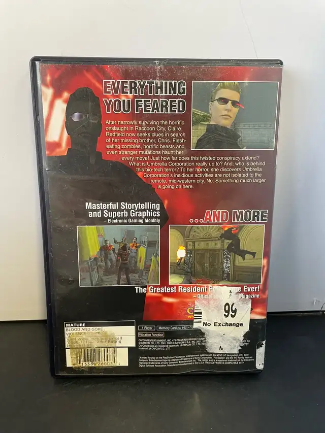 PS2 RESIDENT EVIL CODE VERONICA X - Photo 3
