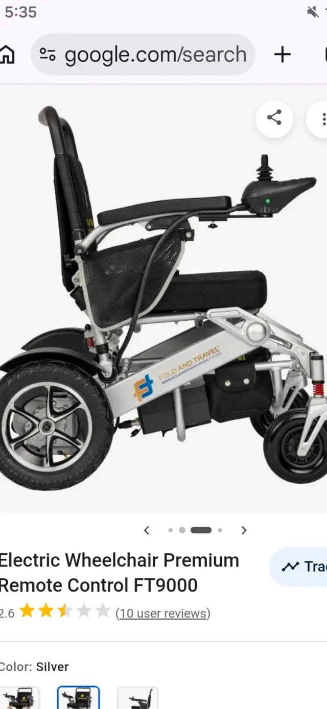 Electric wheelchair folding traveler ( like new ) - Photo 6