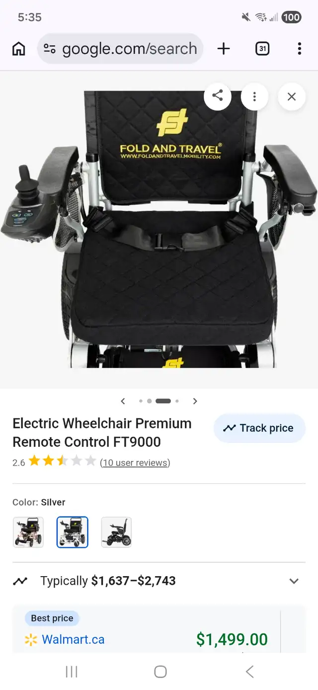 Electric wheelchair folding traveler ( like new ) - Photo 8