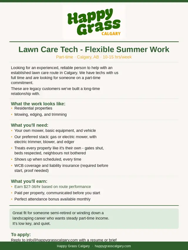 Lawn Care Tech - Flexible Summer Work - Photo 2