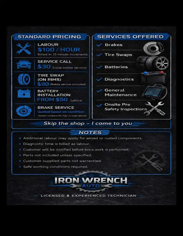 Mobile Mechanic – Tire Swaps, Battery, No Start – I Come to You - Photo 2