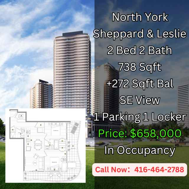 North York Assignment 1 1B 499K! 2B2B $658K! Parking Included - Photo 2