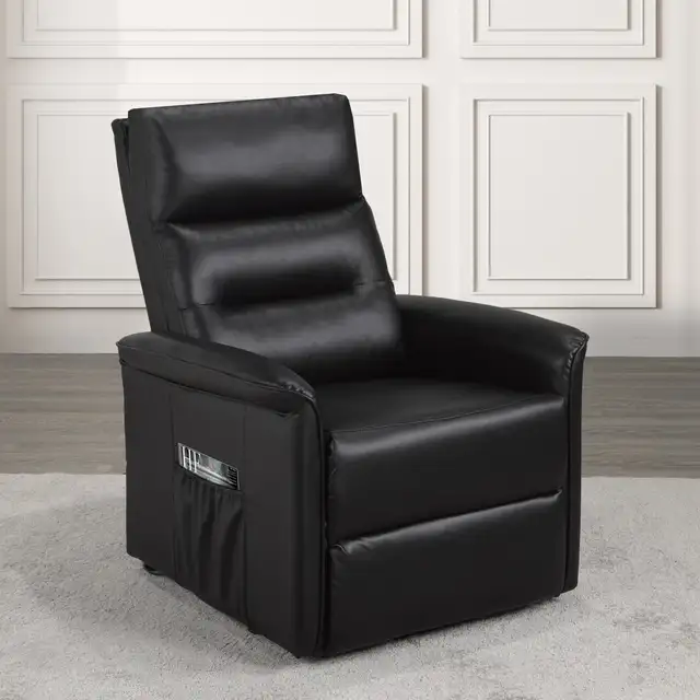 POWER LIFT RECLINER  CHAIR  FREE LOCAL DELIVERY (BLACK) - Photo 5