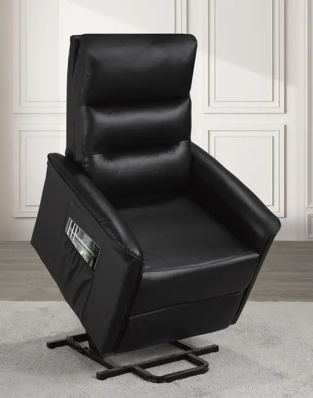POWER LIFT RECLINER  CHAIR  FREE LOCAL DELIVERY (BLACK) - Photo 6