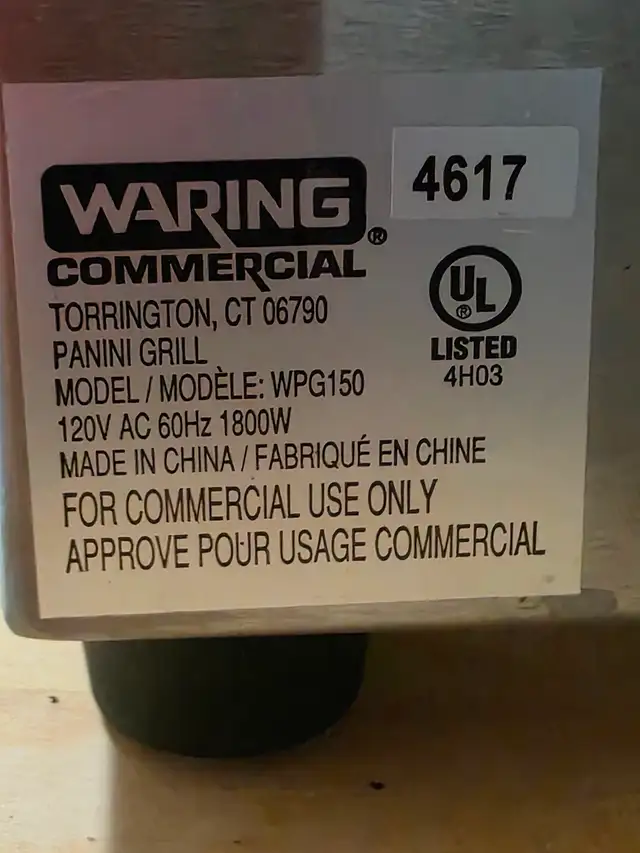 Waring Panini Perfetto grill/press - Photo 2