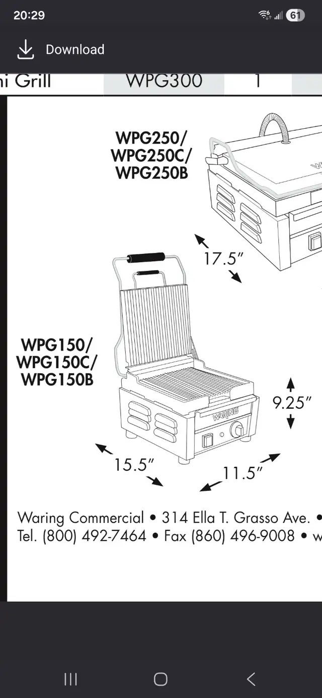 Waring Panini Perfetto grill/press - Photo 3