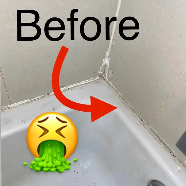 Old Shower and Bathtub Silicone Caulk Grout