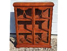 VINTAGE ART DECO CURIO ENGLISH CABINET