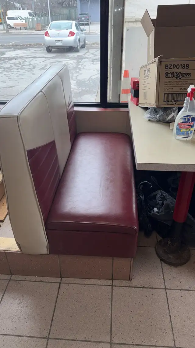 Banquette restaurant style retro
