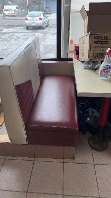 Banquette restaurant style retro