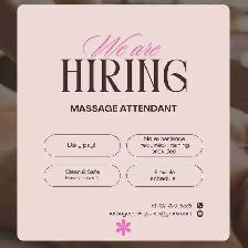 Hiring Massage Attendants| Paid Daily