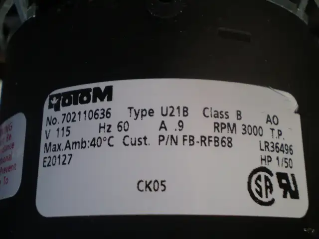 VENT BLOWER -ROTOM FB-RFB-68 KIT-NEW OPEN BOX $60 - Photo 4