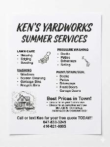kens yardworks and K's cleaning service