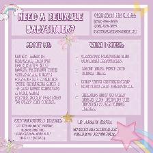 babysitter available!