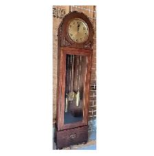 ANTIQUE ARTS & CRAFTS ENGLISH GRANDFATHER CLOCK