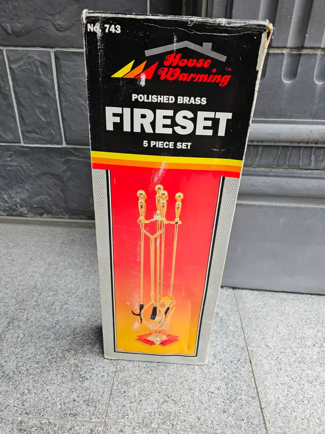 Brass Fireplace Fireset