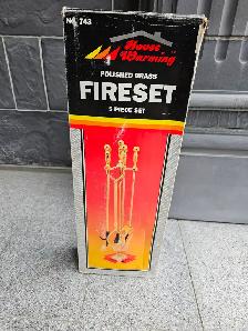 Brass Fireplace Fireset