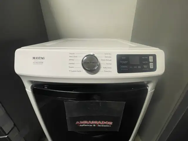 NEW 27" Maytag Electric Steam Dryer (7.4 Cu.Ft) Stackable - Photo 5