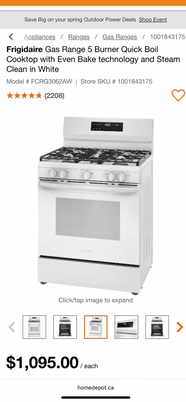 NEW 30" Frigidaire GAS  Range Stove (5.1 Cu.Ft) Steam Clean - Photo 10