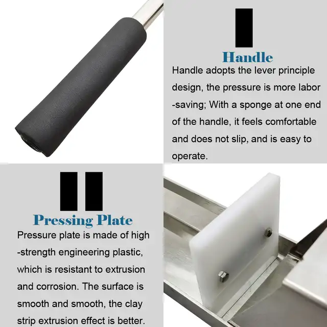 DIY 4 Dies Stainless Steel Soft Clay Extruder 028064 - Photo 9