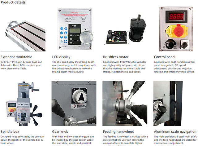 RCOG-25V Precision Milling and Drilling Machine028277 - Photo 9