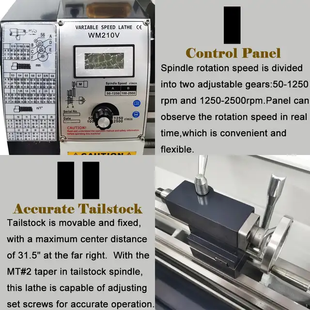 2 Head Double Chuck Inch Thread Lathe832" 028348 - Photo 3