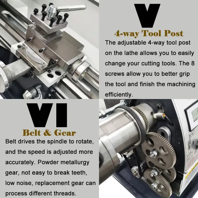 2 Head Double Chuck Inch Thread Lathe832" 028348 - Photo 5