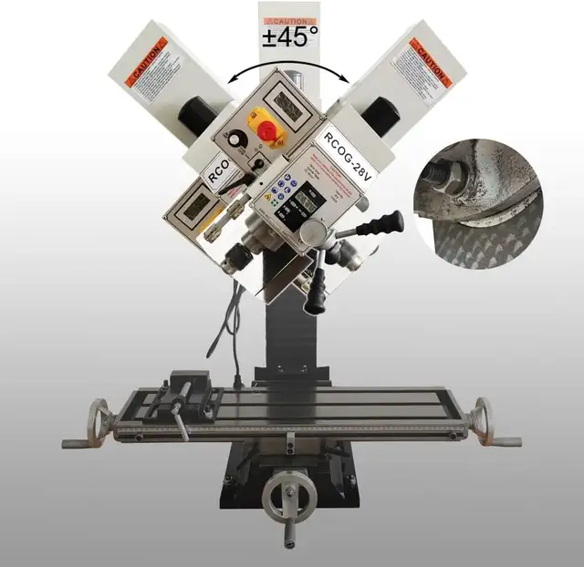 RCOG-28V R8 Bench top Milling &Drilling Machine 028356 - Photo 10