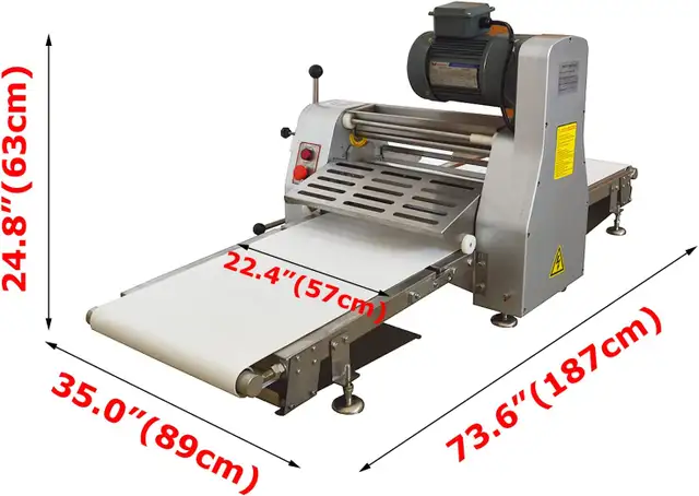 110V 550W Commercial Dough Sheeter Counter Top Roller 056347 - Photo 2