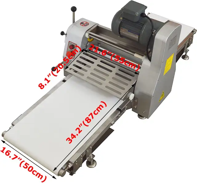 110V 550W Commercial Dough Sheeter Counter Top Roller 056347 - Photo 3
