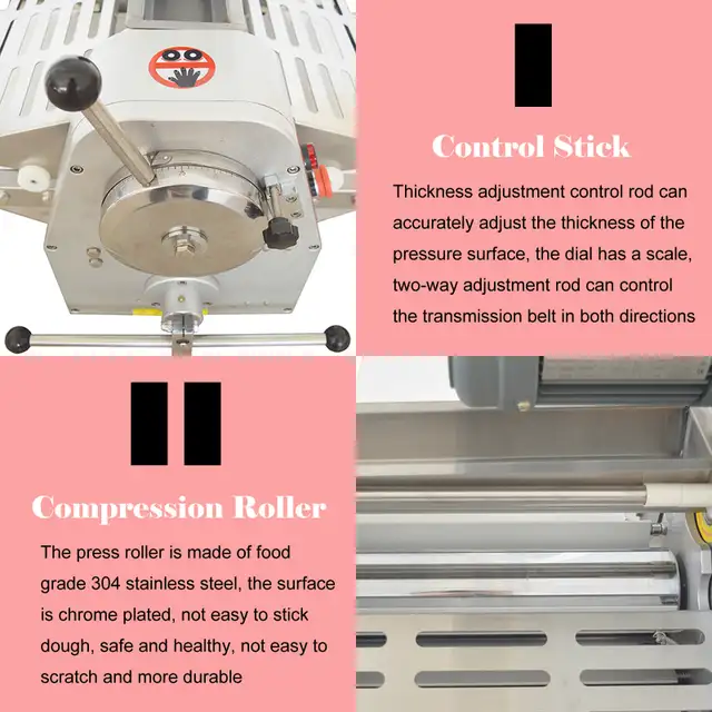 110V 550W Commercial Dough Sheeter Counter Top Roller 056347 - Photo 6