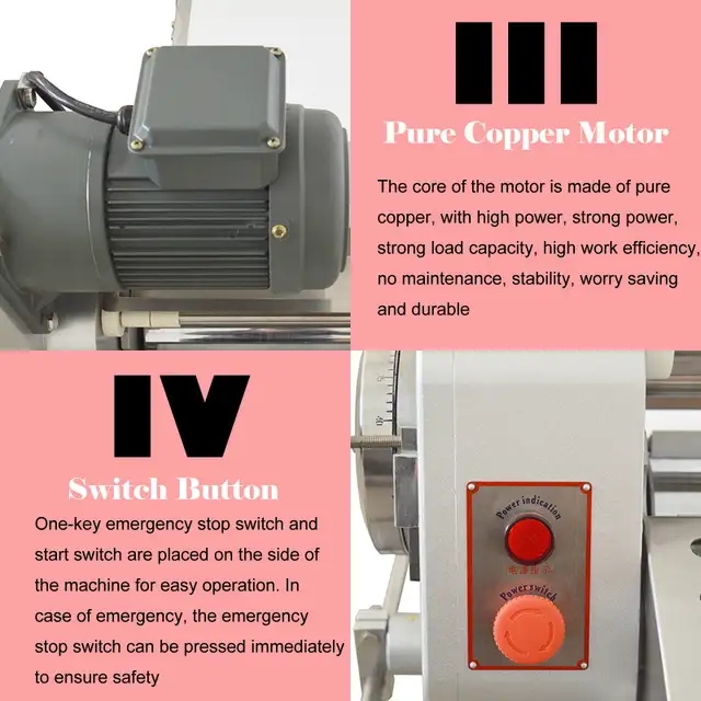 110V 550W Commercial Dough Sheeter Counter Top Roller 056347 - Photo 7