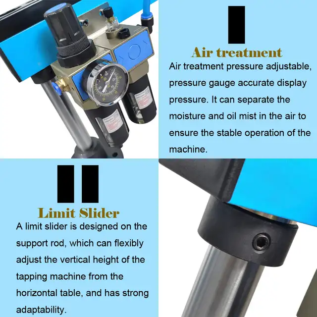 M3-M12 Universal 360°Pneumatic Tapping Machine 056352 - Photo 7