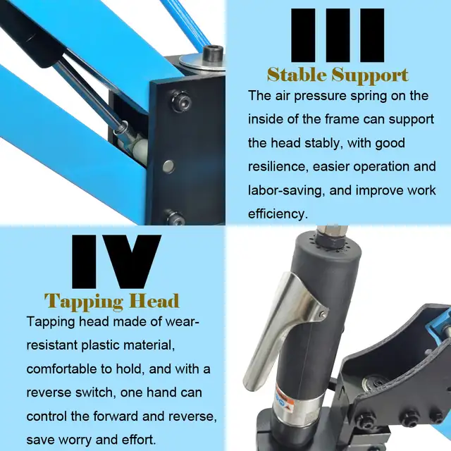 M3-M12 Universal 360°Pneumatic Tapping Machine 056352 - Photo 8