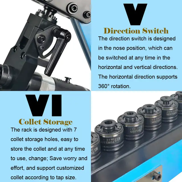 M3-M12 Universal 360°Pneumatic Tapping Machine 056352 - Photo 9