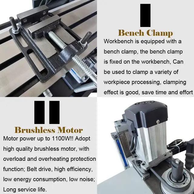 R8 Brushless Precision Milling Drilling Machine 056765 - Photo 6