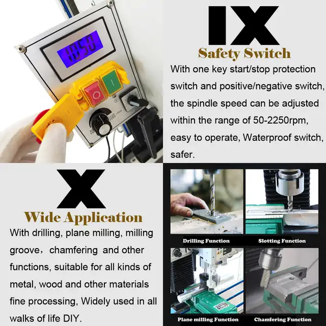 R8 Brushless Precision Milling Drilling Machine 056765 - Photo 10