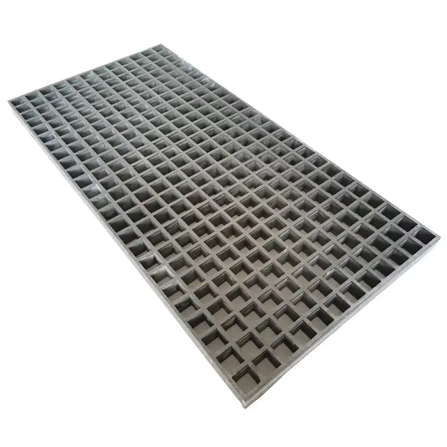 Rectangular 3.3’1.6’1.5’’ Grey Fiberglass FRT Grating 056899