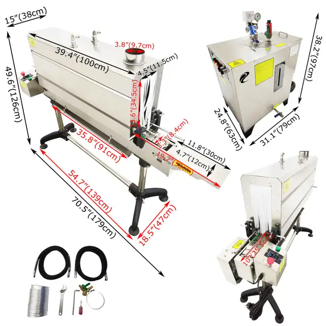 Steam Bottle Sleeve label Shrink Packaging Machine 057020 - Photo 4