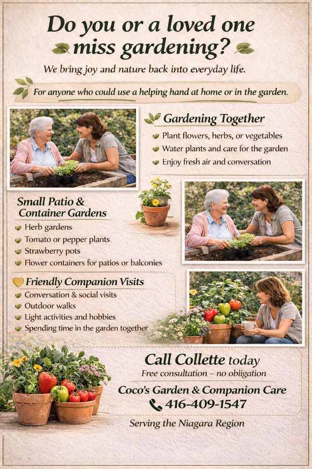Gardening Assistance for seniors