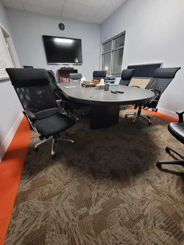 Conference/Boardroom Table   10 Office Chairs- $500 OBO - Photo 2